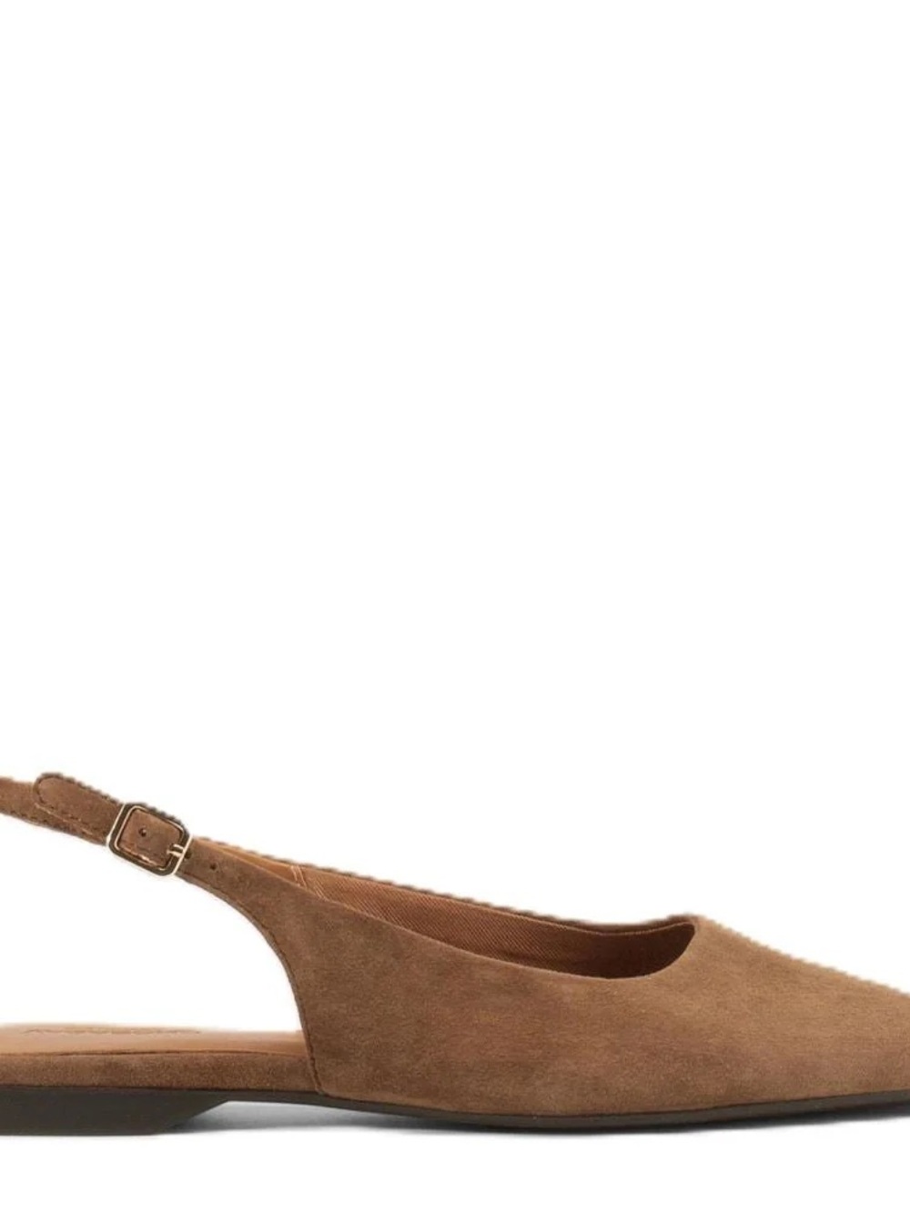 VAGABOND WOMEN'S DELIA BALLET FLATS IN BROWN SUEDE